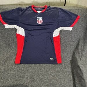 USA Men's Navy and Red Sports Jersey